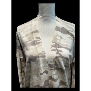 Sanctuary White Camo Long Cardigan/ Duster size small